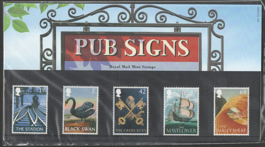 (image for) 2003 Pub Signs Royal Mail Presentation Pack 350 - Click Image to Close